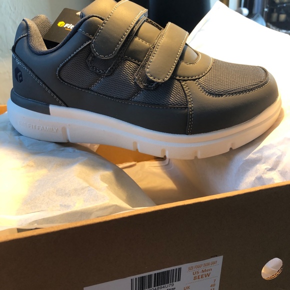 FitVille EasyTop Duo Strap V3 - Grey - Size 10W Ex Wide Women's 8W Men's - Picture 3 of 10